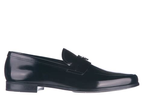 prada men's spazzolato fume leather loafers|Prada Men's Fume Leather Loafers .